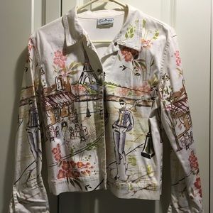 Jacket with Paris Scenes, Eiffel Tower